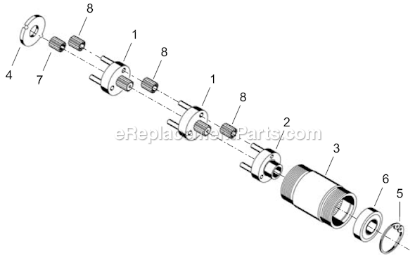 Page C Diagram and Parts List for 14SCA06B  Cleco Electric Drill