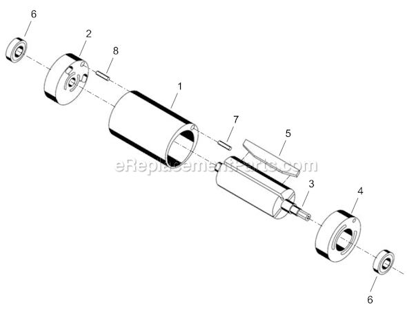 Page B Diagram and Parts List for 14SCA06Q  Cleco Electric Drill