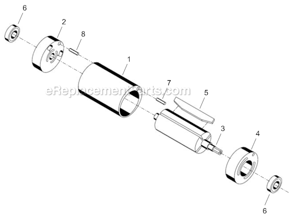 Page B Diagram and Parts List for 14SPA02B  Cleco Electric Drill
