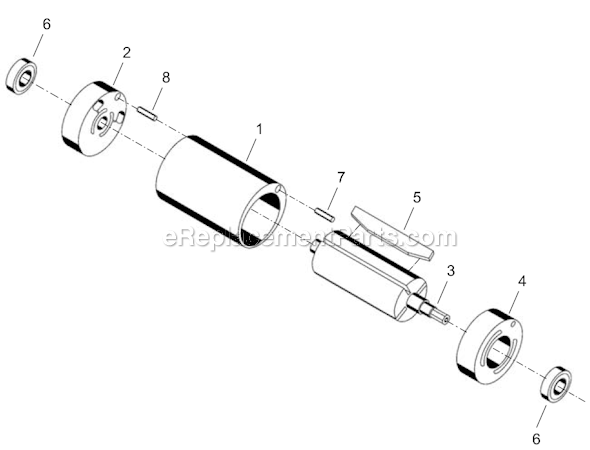 Page B Diagram and Parts List for 14SPA02Q  Cleco Electric Drill