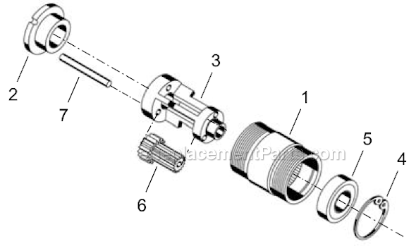 Page C Diagram and Parts List for 14SPA03B  Cleco Electric Drill