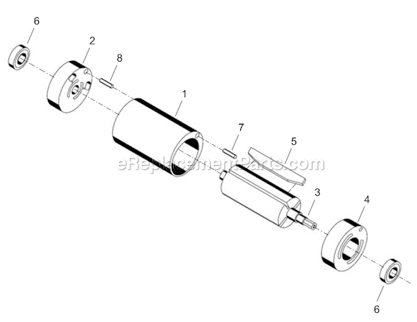 Page B Diagram and Parts List for 14SPA04B  Cleco Electric Drill
