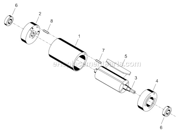 Page B Diagram and Parts List for 14SPA04Q  Cleco Electric Drill