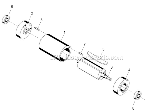 Page B Diagram and Parts List for 14SPA05Q  Cleco Electric Drill