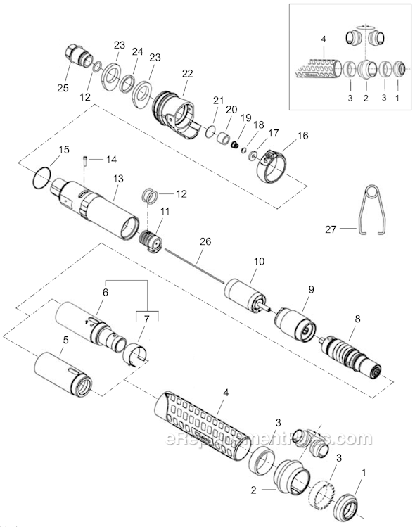 Page A Diagram and Parts List for 14SPA06Q  Cleco Electric Drill