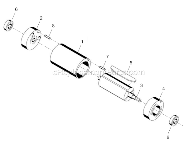 Page B Diagram and Parts List for 14SPA06Q  Cleco Electric Drill