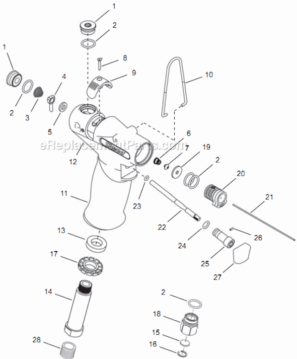 Page A Diagram and Parts List for 14TCA02Q  Cleco Electric Drill