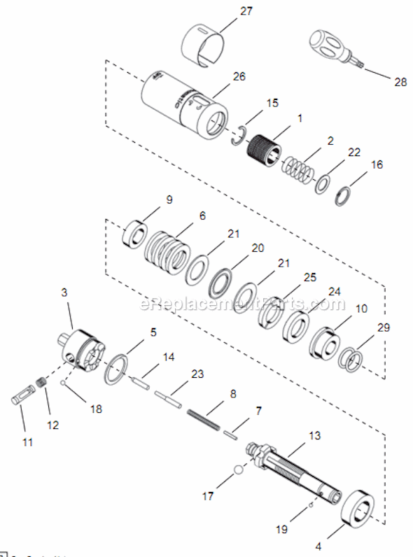 Page D Diagram and Parts List for 14TCA02Q  Cleco Electric Drill