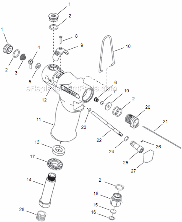 Page A Diagram and Parts List for 14TCA03Q  Cleco Electric Drill