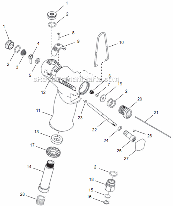 Page A Diagram and Parts List for 14TCA04Q  Cleco Electric Drill