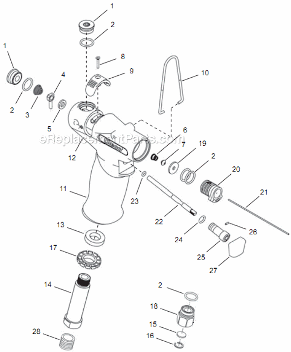 Page A Diagram and Parts List for 14TCA05Q  Cleco Electric Drill