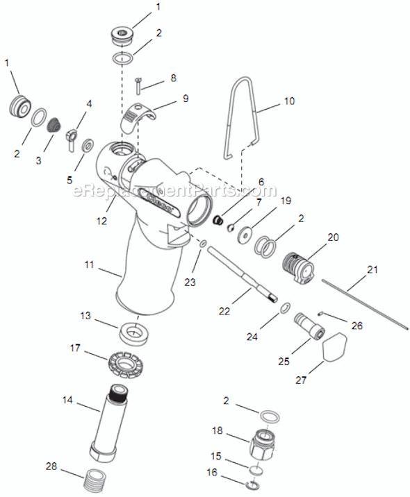 Page A Diagram and Parts List for 14TCA06Q  Cleco Electric Drill