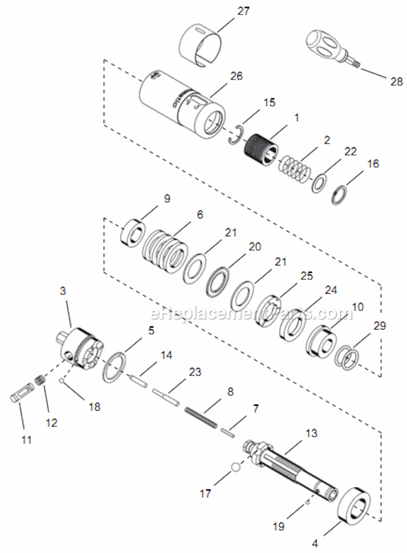 Page D Diagram and Parts List for 14TCA06Q  Cleco Electric Drill