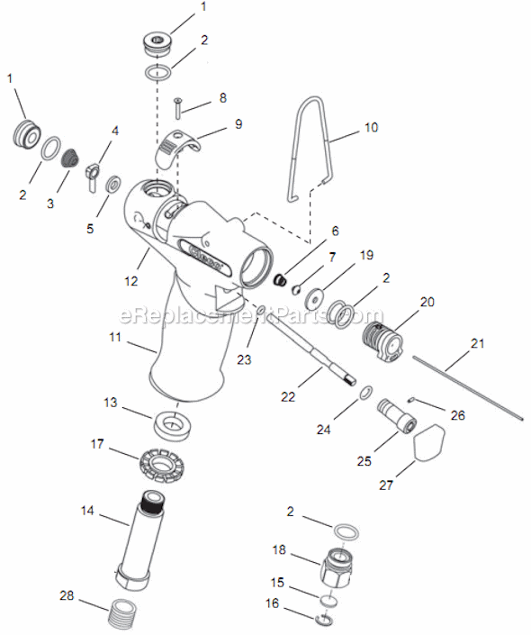 Page A Diagram and Parts List for 14TTA02Q  Cleco Electric Drill