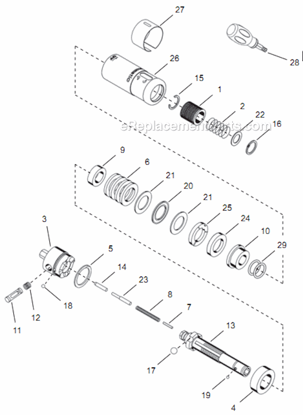 Page D Diagram and Parts List for 14TTA02Q  Cleco Electric Drill