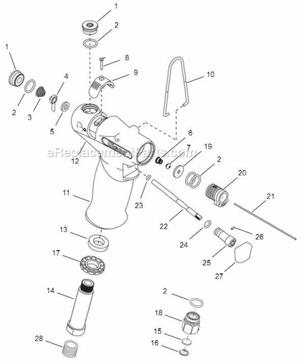 Page A Diagram and Parts List for 14TTA03Q  Cleco Electric Drill