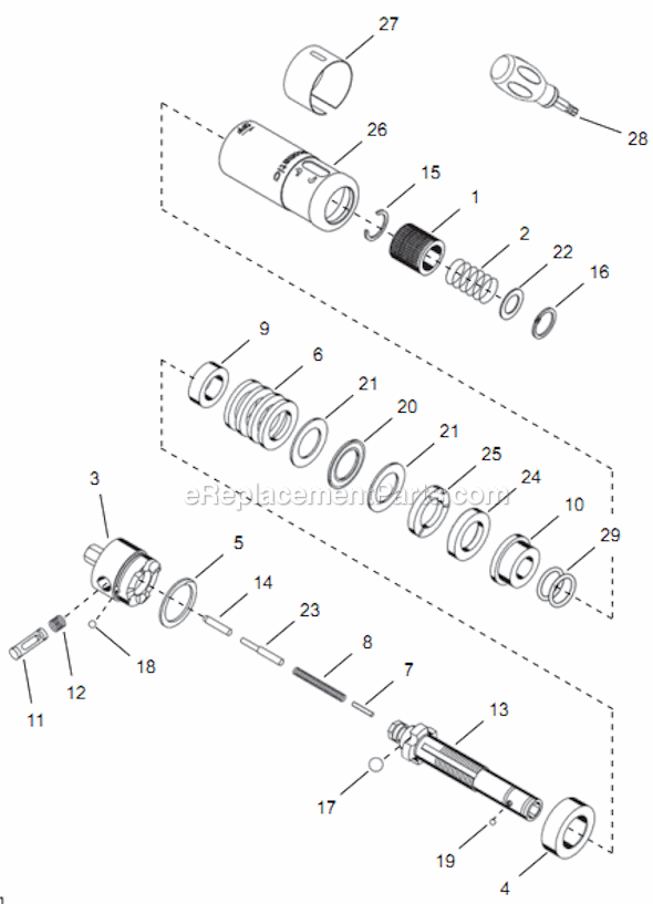 Page D Diagram and Parts List for 14TTA03Q  Cleco Electric Drill