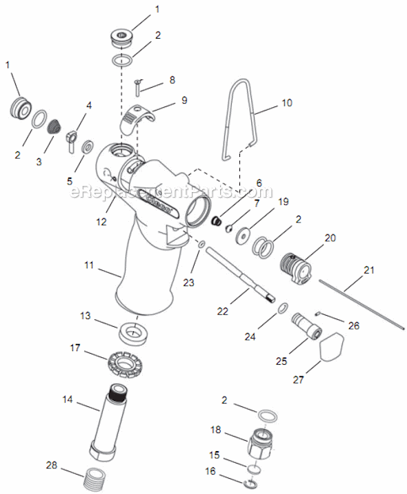 Page A Diagram and Parts List for 14TTA04Q  Cleco Electric Drill