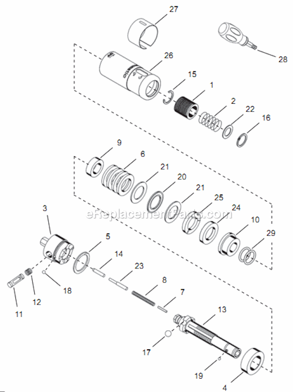 Page D Diagram and Parts List for 14TTA04Q  Cleco Electric Drill