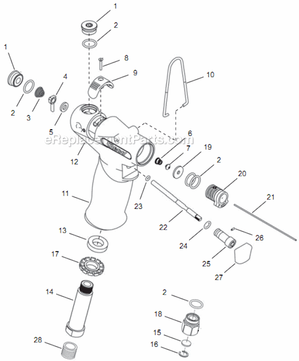 Page A Diagram and Parts List for 14TTA05Q  Cleco Electric Drill