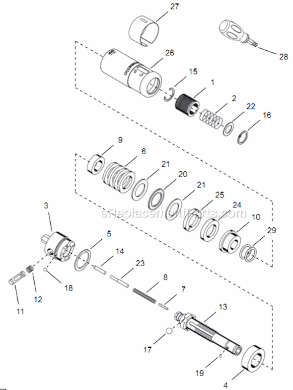 Page D Diagram and Parts List for 14TTA05Q  Cleco Electric Drill