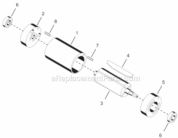Page B Diagram and Parts List for 14TTA06Q  Cleco Electric Drill