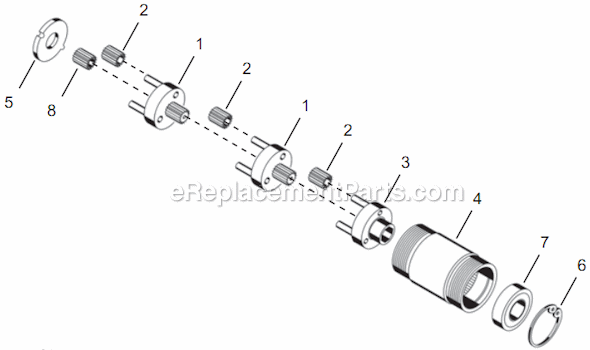 Page C Diagram and Parts List for 14TTA06Q  Cleco Electric Drill