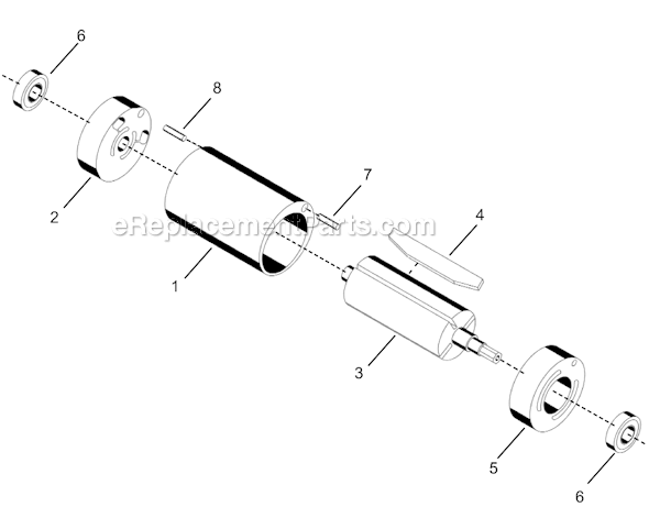 Page B Diagram and Parts List for 14TTA10Q  Cleco Electric Drill