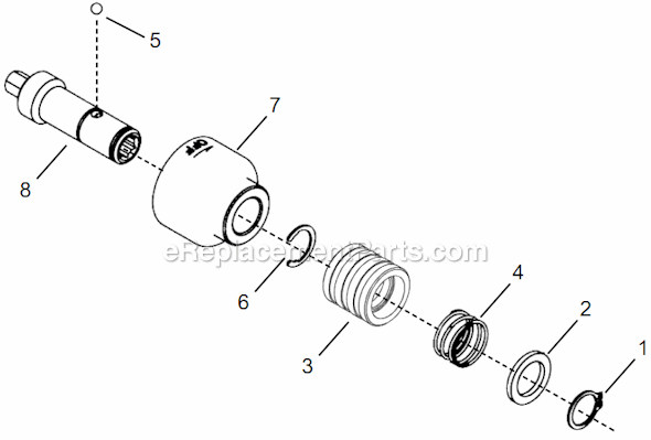 Page F Diagram and Parts List for 14TTA10Q  Cleco Electric Drill