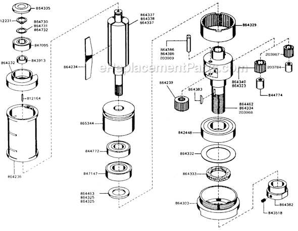 Page A Diagram and Parts List for 15VSB-60  Cleco Angle Grinder