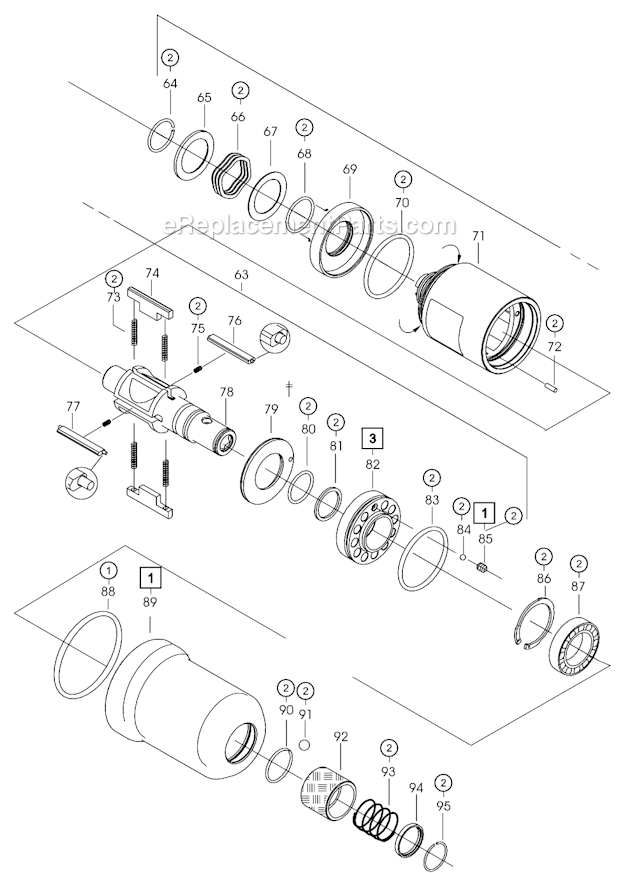 Page C Diagram and Parts List for 160PH456  Cleco Ratchet