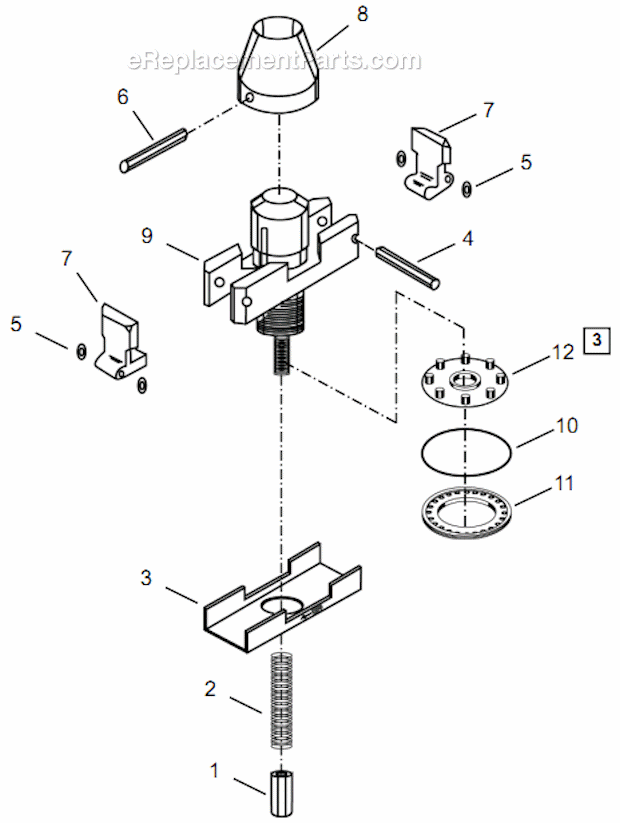 Page A Diagram and Parts List for 1760BVL-09  Cleco Angle Grinder