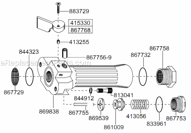 Page F Diagram and Parts List for 1760HL-16  Cleco Angle Grinder
