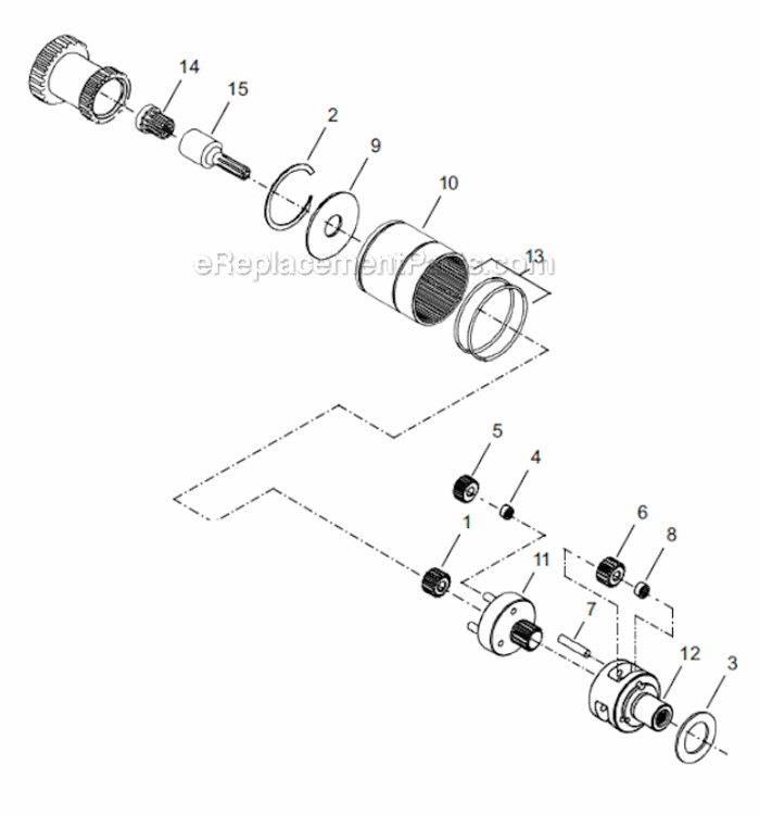 Page D Diagram and Parts List for 18CPE12QP  Cleco Ratchet