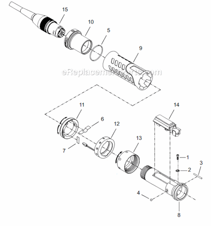 Page A Diagram and Parts List for 18CSE06QP  Cleco Ratchet