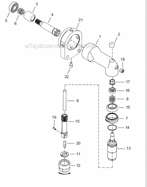 Page D Diagram and Parts List for 18EAE23S131  Cleco Ratchet