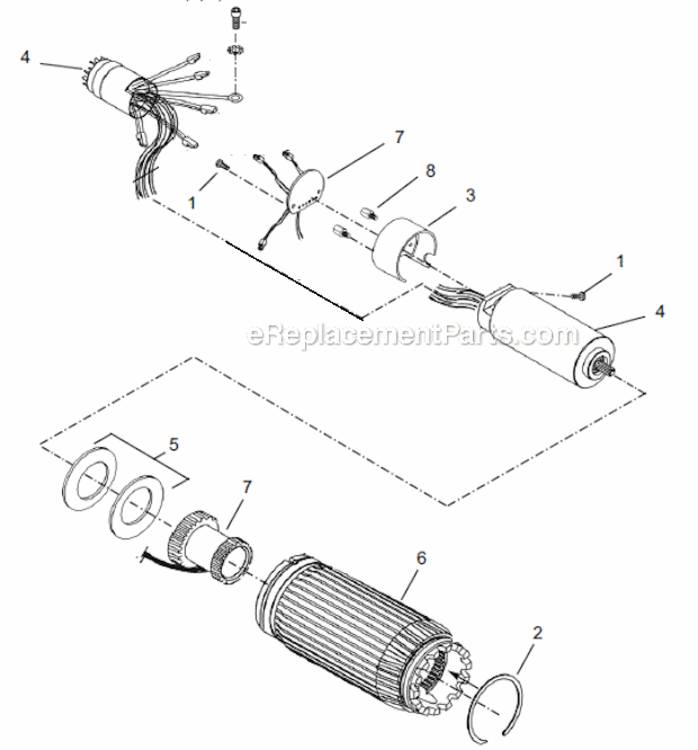 Page B Diagram and Parts List for 18EAE30F1  Cleco Ratchet
