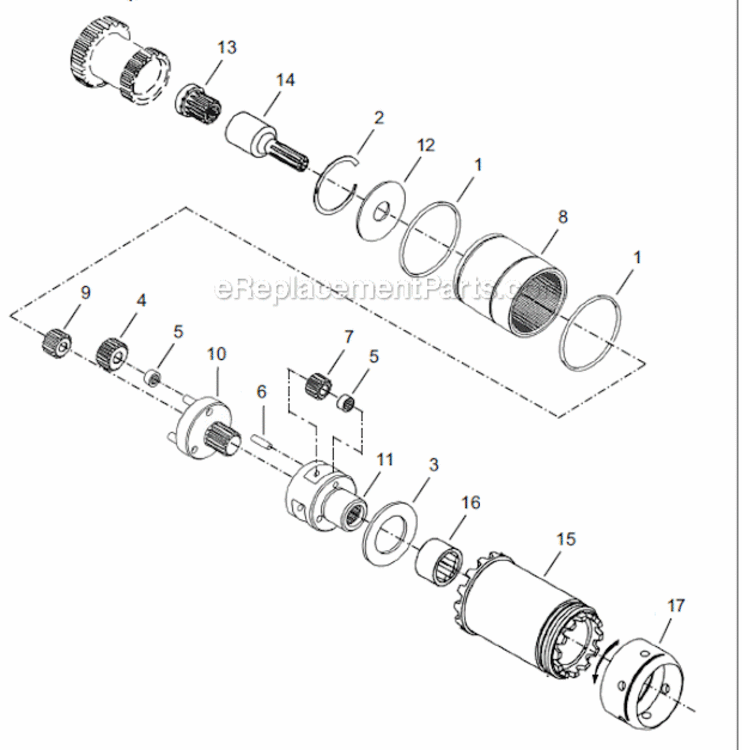 Page C Diagram and Parts List for 18EAE30S131  Cleco Ratchet