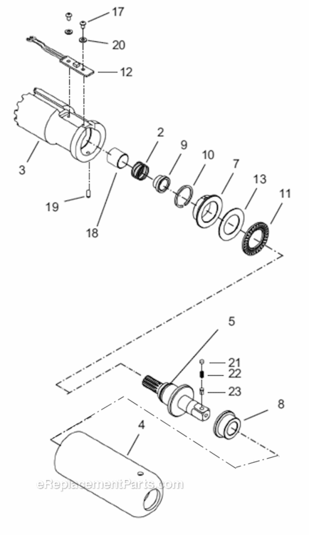 Page E Diagram and Parts List for 18EP06D3P  Cleco Ratchet