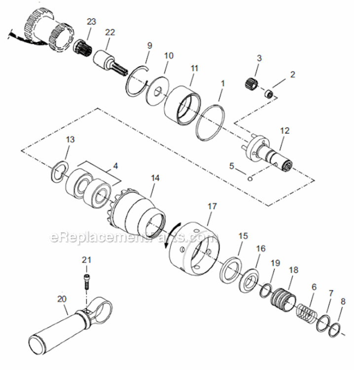 Page D Diagram and Parts List for 18EP06Q  Cleco Ratchet