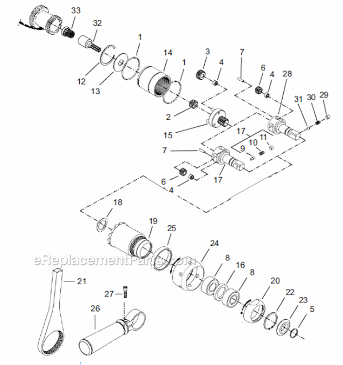 Page D Diagram and Parts List for 18EP12D3  Cleco Ratchet