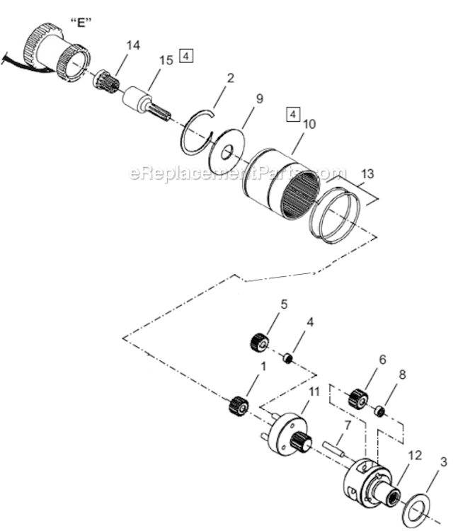 Page D Diagram and Parts List for 18EP12QP  Cleco Ratchet