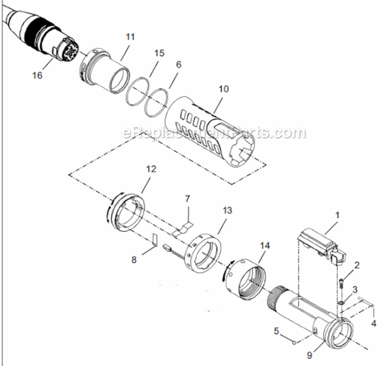 Page A Diagram and Parts List for 18ES12QP  Cleco Ratchet