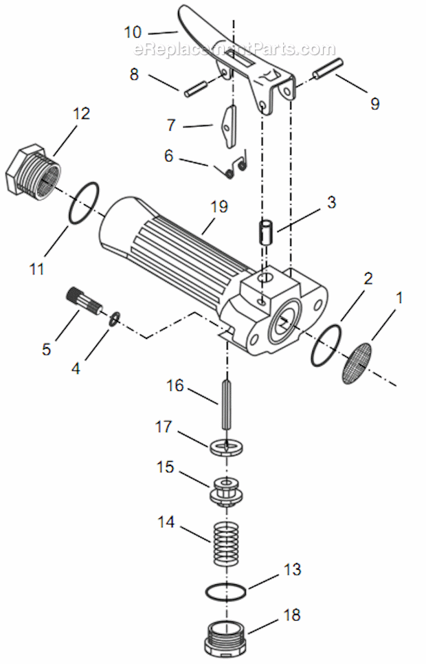 Page C Diagram and Parts List for 1960BVL-09  Cleco Angle Grinder