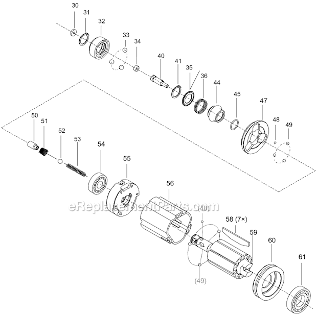 Page C Diagram and Parts List for 20PTHD75Q  Cleco Ratchet