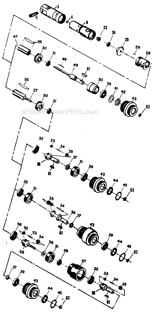 Page A Diagram and Parts List for 21MFN912M  Cleco Power Motor
