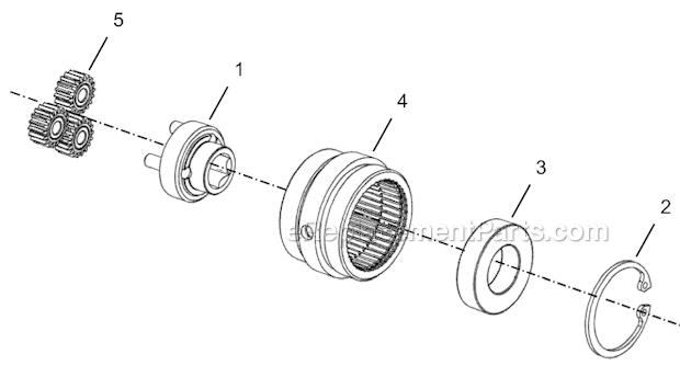Page D Diagram and Parts List for 24NRS15A13-1  Cleco Ratchet