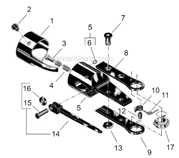 Page A Diagram and Parts List for 24NRS15A13  Cleco Ratchet