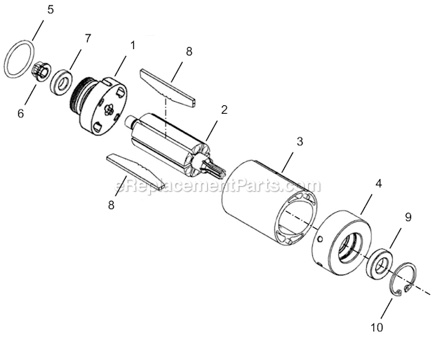 Page C Diagram and Parts List for 24NRS23A13-1  Cleco Ratchet