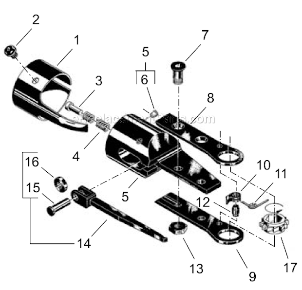 Page A Diagram and Parts List for 24NRS23A13  Cleco Ratchet